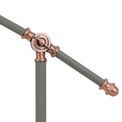 Bronx Adjustable Table Lamp, 1 x E27, Sand Grey/Copper/White additional 6
