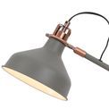 Bronx Adjustable Table Lamp, 1 x E27, Sand Grey/Copper/White additional 7