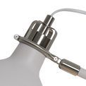 Bronx Adjustable Table Lamp, 1 x E27, Sand White/Satin Nickel/White additional 8