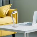 Clara Table Lamp, 1 x 10W LED, 3000K, 800lm, Silver/Polished Chrome, additional 8