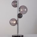 Rylee Table Lamp, 3 x G9, Polished Chrome/Smoked Glass additional 1