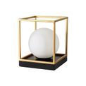 Honesty Table Lamp, 1 Light E14, Matt Black/Painted Gold additional 4