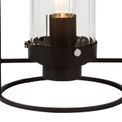Reneta Table Lamp, 1 Light E27, Black/Clear Glass additional 7