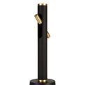Aoife Table Lamp, 2 x 2W LED, 3000K, 560lm, Sand Black/Gold, additional 5
