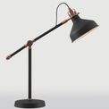 Bronx Adjustable Table Lamp, 1 x E27, Graphite/Copper/White additional 1