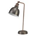 Cornelia Adjustable Table Lamp, 1 x E27, Antique Silver/Copper/White additional 4