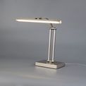 Pearl 1 Arm Table Lamp. 1 x 6W LED, 3000K, 470lm, Satin Nickel, additional 1