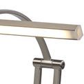 Pearl 1 Arm Table Lamp. 1 x 6W LED, 3000K, 470lm, Satin Nickel, additional 7
