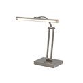 Pearl 1 Arm Table Lamp. 1 x 6W LED, 3000K, 470lm, Satin Nickel, additional 3