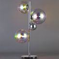 Rylee Table Lamp, 3 x G9, Polished Chrome/Iridescent Glass ** Now With Black Marble Base ** additional 1