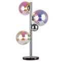 Rylee Table Lamp, 3 x G9, Polished Chrome/Iridescent Glass ** Now With Black Marble Base ** additional 3