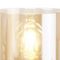 Brita Table Lamp, 1 Light Table Lamp E27, Mocha/Amber Glass additional 6