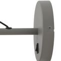 Bronx Adjustable Wall Lamp Switched, 1 x E27, Sand Grey/Copper/White additional 5