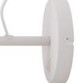 Bronx Adjustable Wall Lamp Switched, 1 x E27, Sand White/Satin Nickel/White additional 5