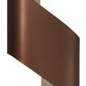 Kiara Wall Lamp Small, 1 x 8W LED, 3000K, 640lm, Satin Brown/Polished Chrome, additional 7