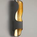 Sara Wall Lamp, 1 x 8W LED, 3000K, 640lm, Anthracite/Gold Leaf, additional 2