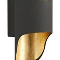 Sara Wall Lamp, 1 x 8W LED, 3000K, 640lm, Anthracite/Gold Leaf, additional 6