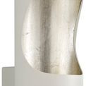 Sara Wall Lamp, 1 x 8W LED, 3000K, 640lm, White/Silver Leaf, additional 6