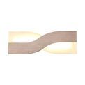 Aldora Wall Lamp, 1 x 8W LED, 3000K, 640lm, Brushed Brown/Frosted White, additional 3