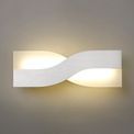 Aldora Wall Lamp, 1 x 8W LED, 3000K, 640lm, Brushed Aluminium/Frosted White, additional 1
