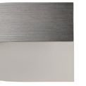 Aldora Wall Lamp, 1 x 8W LED, 3000K, 640lm, Brushed Aluminium/Frosted White, additional 5