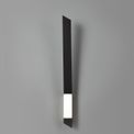 Serenity Wall Lamp, 1 x 8W LED, 3000K, 560lm, Sand Black/Satin Nickel, additional 4