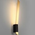 Serenity Wall Lamp, 1 x 8W LED, 3000K, 560lm, Satin Gold/Sand Black, additional 1