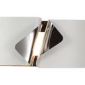 Aven Wall Lamp, 1 x 10W LED, 3000K, 700lm, Sand White/Polished Chrome, additional 8