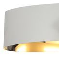 Aven Wall Lamp, 1 x 10W LED, 3000K, 700lm, Sand White/Polished Chrome, additional 9