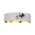 Aven Wall Lamp, 1 x 10W LED, 3000K, 700lm, Sand White/Polished Chrome, additional 12
