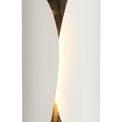 India Wall Lamp, 1 x 7W LED, 3000K, 700lm, Sand White/Polished Chrome, additional 5