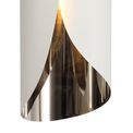India Wall Lamp, 1 x 7W LED, 3000K, 700lm, Sand White/Polished Chrome, additional 7
