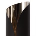 India Sand Black/Polished Chrome Wall Lamp (1 x 7W LED, 3000K, 700lm) additional 5