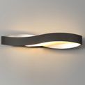Clarisa Wall Lamp, 1 x 6W LED, 3000K, 420lm, Sand Anthracite/Satin Nickel, additional 1