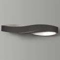 Clarisa Wall Lamp, 1 x 6W LED, 3000K, 420lm, Sand Anthracite/Satin Nickel, additional 2