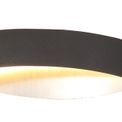 Clarisa Wall Lamp, 1 x 6W LED, 3000K, 420lm, Sand Anthracite/Satin Nickel, additional 5