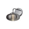 Rachel Wall Lamp Switched, 1 x 8W LED, 4000K, Smoked/Polished Chrome, additional 3