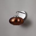 Rachel Wall Lamp Switched, 1 x 8W LED, 4000K, Copper/Polished Chrome, additional 2