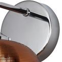 Rachel Wall Lamp Switched, 1 x 8W LED, 4000K, Copper/Polished Chrome, additional 8