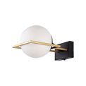 Honesty Wall Lamp Switched, 1 Light E14, Matt Black/Polished Gold additional 4