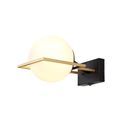 Honesty Wall Lamp Switched, 1 Light E14, Matt Black/Polished Gold additional 3