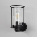 Reneta Wall Light, 1 Light E27, Black/Clear Glass additional 2