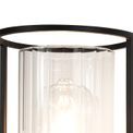 Reneta Wall Light, 1 Light E27, Black/Clear Glass additional 5