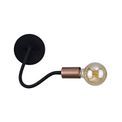 Grace Flexible Switched Wall Lamp, 1 Light E27, Satin Black/Brushed Copper additional 7