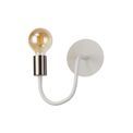 Grace Flexible Switched Wall Lamp, 1 Light E27 Satin White/Satin Nickel additional 7