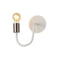 Grace Flexible Switched Wall Lamp, 1 Light E27 Satin White/Satin Nickel additional 8