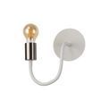 Grace Flexible Switched Wall Lamp, 1 Light E27 Satin White/Satin Nickel additional 9