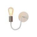 Grace Flexible Switched Wall Lamp, 1 Light E27 Satin White/Satin Nickel additional 10