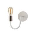 Grace Flexible Switched Wall Lamp, 1 Light E27 Satin White/Satin Nickel additional 11