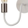 Grace Flexible Switched Wall Lamp, 1 Light E27 Satin White/Satin Nickel additional 13